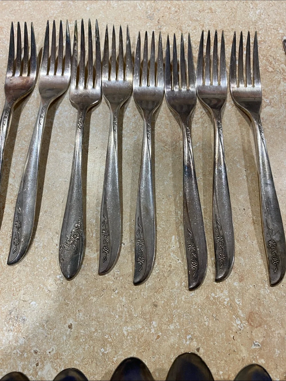 29 Pc Oneida Lady Catherine Silverplate Flatware Set Vintage Silverware